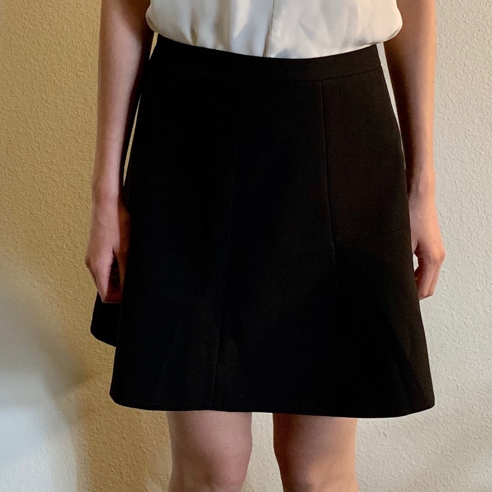 JCREW Factory Flared Black Skirt